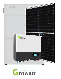 10,2kWp Growatt Set inkl. 10kWh Stromspeicher inkl. Montage